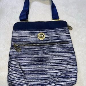 Baggallini Blue and White Crossbody Bag